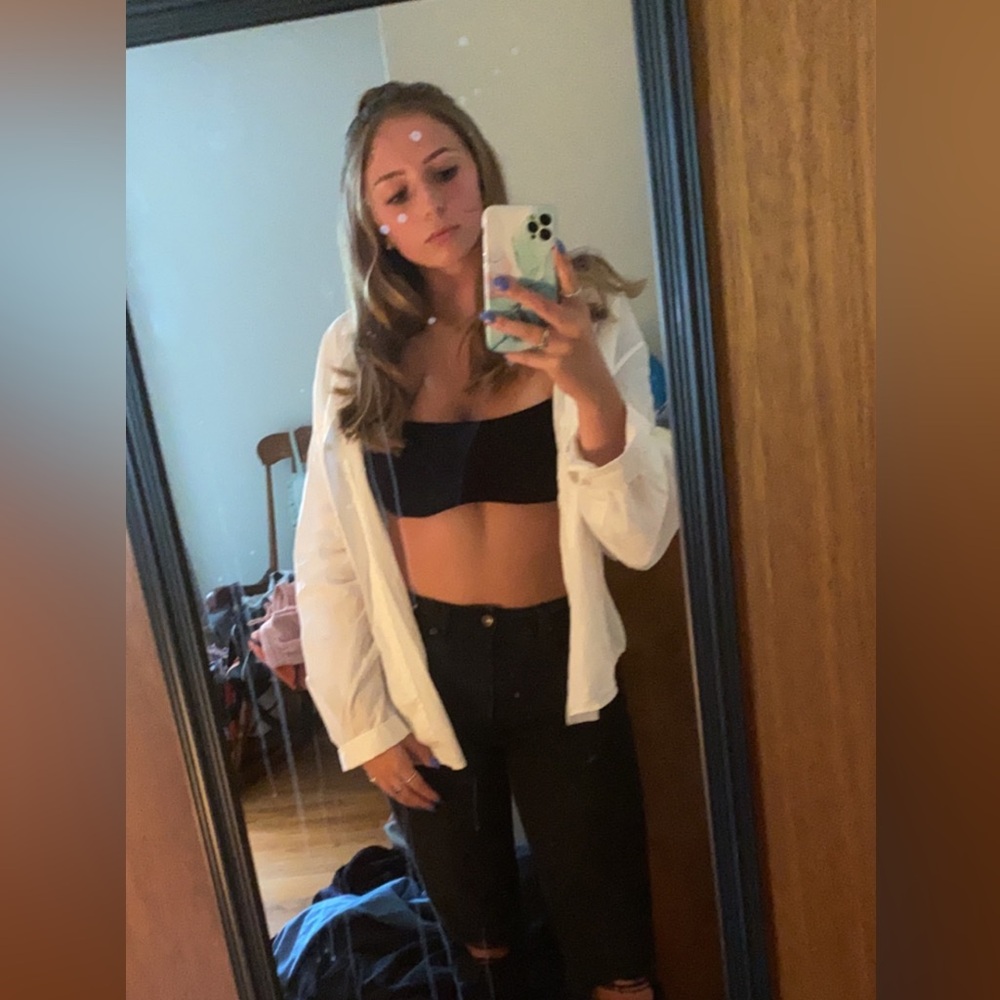 Black crop top